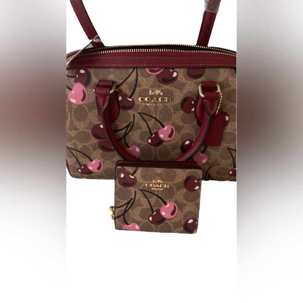 NWT Coach Cherry Limited Edition Bag & Wallet BUNDLE! - Picture 2 of 11